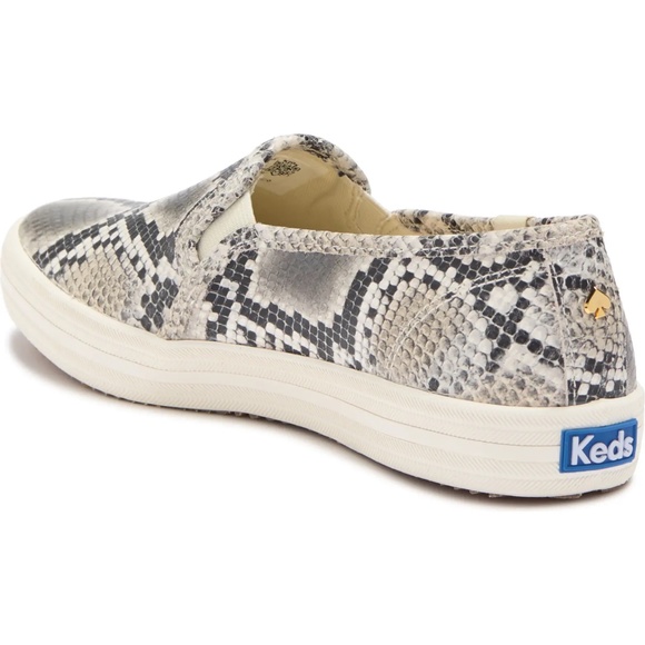 NEW Keds x kate spade new york Double Decker Snake Leather Sneakers Slip On - Picture 4 of 4
